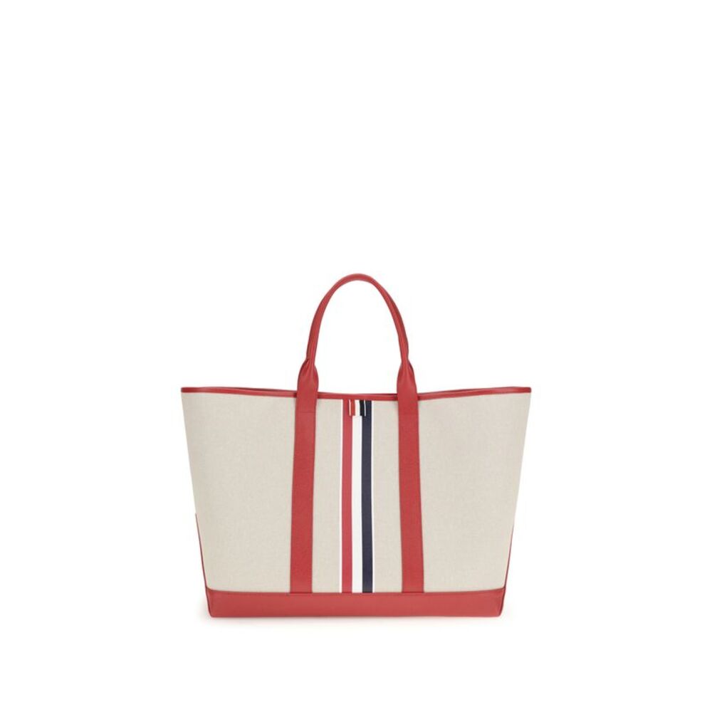 Thom Browne Men Canvas Tote Bag